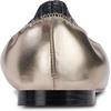 image:imageKarl Lagerfeld Womens Vinette Pointed Toe Ballet Flat with LogoWhite Gold