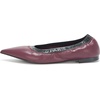 image:imageKarl Lagerfeld Womens Vinette Pointed Toe Ballet Flat with LogoWine