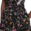 image:imageKarl Lagerfeld Womens Whimsical Short Sleeve Midi Dress with Front TieBlack Multi