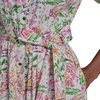 image:imageKarl Lagerfeld Womens Whimsical Short Sleeve Midi Dress with Front TieSoft WhitePink Carnation Multi