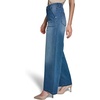 image:imageKarl Lagerfeld Womens Wide Leg Wide Pocket Super Stretch JeanSteel Blue