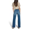 image:imageKarl Lagerfeld Womens Wide Leg Wide Pocket Super Stretch JeanSteel Blue