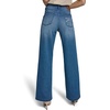 image:imageKarl Lagerfeld Womens Wide Leg Wide Pocket Super Stretch JeanSteel Blue