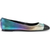 image:imageKarl Lagerfeld Womens Zayne Square Toe Ballet FlatMultiBlack