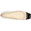image:imageKarl Lagerfeld Womens Zayne Square Toe Ballet FlatNudeBlack