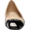 image:imageKarl Lagerfeld Womens Zayne Square Toe Ballet FlatNudeBlack