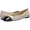 image:imageKarl Lagerfeld Womens Zayne Square Toe Ballet FlatNudeBlack