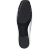 image:imageKarl Lagerfeld Womens Zayne Square Toe Ballet FlatSilverBlack