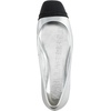 image:imageKarl Lagerfeld Womens Zayne Square Toe Ballet FlatSilverBlack