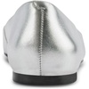 image:imageKarl Lagerfeld Womens Zayne Square Toe Ballet FlatSilverBlack