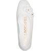 image:imageKarl Lagerfeld Womens Zundro Ballet Flat with Flower DetailsBright White
