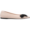 image:imageKarl Lagerfeld Womens Zundro Ballet Flat with Flower DetailsNew Nude