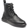 image:imageKARL LAGERFELD Mens Side Zip Rubber Sole Wingtip BootBlack