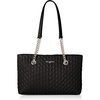 image:imageKARL LAGERFELD Paris Womens Karolina Tote BagBlckSilver