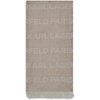 image:imageKARL LAGERFELD Womens Block Logo Lightweight PashminaLatte
