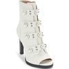 image:imageKARL LAGERFELD Womens Brayden Peep Toe Bootie with PearlsBone