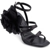 image:imageKARL LAGERFELD Womens Caela Strappy Dress Heel With Flower DetailBlack