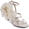 image:imageKARL LAGERFELD Womens Caela Strappy Dress Heel With Flower DetailSoft White