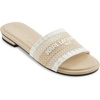 image:imageKARL LAGERFELD Womens Cairra Flat Sandal With Logo StitchingDusty Nude