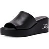 image:imageKARL LAGERFELD Womens Calvina Slip on Platform Wedge SandalBlack