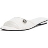 image:imageKARL LAGERFELD Womens Celin Floral Flat Sandal With Flower PinBright White