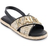 image:imageKARL LAGERFELD Womens Charla Slingback Espadrille Sandal With LogoNaturalBlack