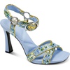 image:imageKARL LAGERFELD Womens Daelin Ankle Strap Evening Dress HeelBaltic BlueLime