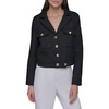 image:imageKARL LAGERFELD Womens Everyday Collared Essential Cropped Tweed JacketBlack