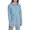image:imageKARL LAGERFELD Womens Floral Denim Jacquard JacketSky Blue