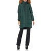 image:imageKARL LAGERFELD Womens Full Length Puffer JacketKnit Cuff Hooded Emerald