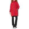 image:imageKARL LAGERFELD Womens Full Length Puffer JacketKnit Cuff Hooded Red