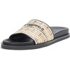 image:imageKARL LAGERFELD Womens Hazlet Flat Sandal Slide With LogoNaturalBlack