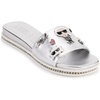 image:imageKARL LAGERFELD Womens Jeslyn Flat Sandal Slide With PinsSilver