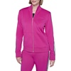 image:imageKARL LAGERFELD Womens Long Sleeve Athleisure Logo Tape Scuba JacketBright Jewel Pink