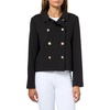 image:imageKARL LAGERFELD Womens Long Sleeve Gold Accent Classy Essential JacketBlack