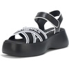 image:imageKARL LAGERFELD Womens Meddi Strappy Platform Sandal With LogoBlack