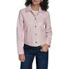 image:imageKARL LAGERFELD Womens Patent Faux Leather Snap Front JacketBlush