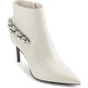 image:imageKARL LAGERFELD Womens Sambra Chain Ankle BootiesSoft White