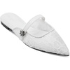 image:imageKARL LAGERFELD Womens Vadyn Pointed Toe Flat Loafer MulesBright White