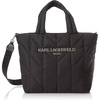 image:imageKARL LAGERFELD Womens Voyage Tote Bag With Adjustable StrapDark BlackGunmetal