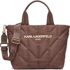image:imageKARL LAGERFELD Womens Voyage Tote Bag With Adjustable StrapDark Chocolate