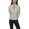 image:imageKARL LAGERFELD Womens Zip Front Faux Leather JacketIvory