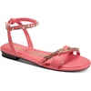 image:imageKARL LAGERFELD womens Christiano Strappy Flat SandalSunset Coral