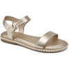 image:imageKARL LAGERFELD womens Cresson Ankle Strap SandalWhite Gold