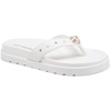 image:imageKARL LAGERFELD womens Hayze Flip Flop With Pearl EmbellishmentsBright White