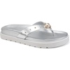 image:imageKARL LAGERFELD womens Hayze Flip Flop With Pearl EmbellishmentsSilver