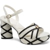 image:imageKARL LAGERFELD womens Hickory Platform Ankle Strap HeelCream