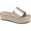 image:imageKARL LAGERFELD womens Keswick Platform Espadrille SandalWhite Gold