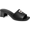 image:imageKARL LAGERFELD womens Sandreea Block Heeled Sandal With Karl PatchBlack