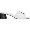 image:imageKARL LAGERFELD womens Sandreea Block Heeled Sandal With Karl PatchBright White